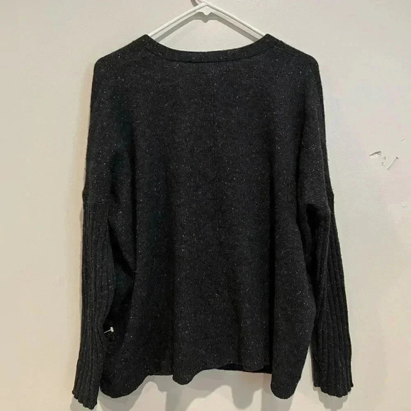 Design History Dark Grey and White Speckled Cashmere Wool Cardigan - Picture 2 of 4